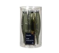 Kaemingk Adornos para árbol de Navidad de cristal, 15 cm, 6 unidades, diseño de carámbanos, color romero