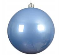 Kaemingk Bolas de Navidad de plástico 14 cm x 1 unidad grande e irrompible - Bolas de Navidad XXL para Navidad - Adornos para árbol de Navidad y adornos para árbol de Navidad - Azul cielo