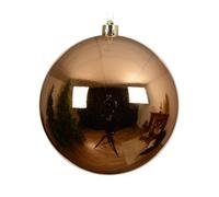 Kaemingk Bolas de Navidad de plástico, 20 cm x 1 unidad, grandes e irrompibles, bolas de Navidad XXL para Navidad, adornos para árbol de Navidad y decoración de árbol de Navidad Brandy