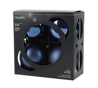 Kaemingk - Bolas de Navidad de vidrio de 10 cm, 4 piezas - mate y brillante - Grandes bolas para árbol de Navidad para Navidad - Adornos para árbol de Navidad y decoración para árbol de Navidad - Azul