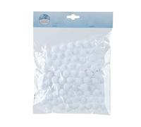 Kaemingk Bolas de nieve artificiales de 1 cm, 1 bolsa con aprox. 80 unidades, para manualidades y decoración, bolas de nieve decorativas, nieve decorativa para decoración navideña y decoración de