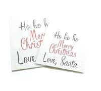 Kaemingk Bolsas de regalo de Navidad de papel blanco y rojo