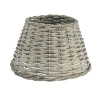 Kaemingk Collar de árbol de Navidad de mimbre, gris, 25 cm, para árboles pequeños hasta 60 cm, cubierta para soporte de árbol de Navidad