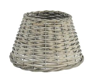 Kaemingk Collar de mimbre para árbol de Navidad, color gris, 25 cm, para árboles pequeños de hasta 60 cm