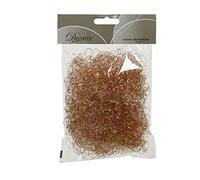 Kaemingk Pelo de ángel rizado metálico bronce 15 g - para decorar manualidades, adornar y crear, material de manualidades DIY - oropel rizado