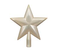 Kaemingk Punta para árbol de Navidad (plástico, 21 cm), diseño de estrella con textura