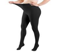 Kaempe Medias Mujer Pantys, Pantimedias 80 Denier Negras, Medias Panties Mujer Semi Opacas, Curvy Tights For Women, Leotardos De Cintura Alta (M/L)