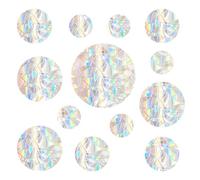 Kaempe Prism anti bird window, Suncatcher sticker film against bird impact, anti bird window sticker chase pigeons, protects birds from glass collisions (Round)