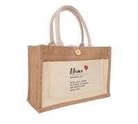 Kaempe Tote Bag regalos personalizados, bolsa de yute para profesora, mamá, abuela, universitaria (mama)