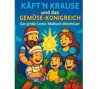 Käpt’n Krause und die Gemüsehelden - Ein Ausmal-Abenteuer voller Mut und Magie: Ein Malbuch zum Träumen, Lachen und Mitfiebern - 25 Kapitel voller ... zum Ausmalen für Kinder ab 4 Jahren