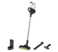 Kärcher Aspirador a batería VC 6 Cordless ourFamily, 2 Niveles aspiración, autonomía por Carga 30 min Aprox., Peso 2.8 kg, Soporte Pared y función de Carga, Boquilla Suelos y Ranuras, Blanco