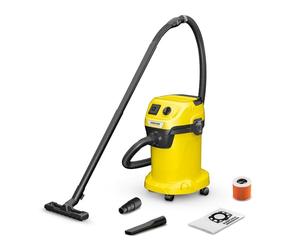 KÄRCHER Aspirador de sólidos y líquidos WD 3 P V-19/4/20 con Toma para Herramientas eléctricas, función soplado, 1000 W, depósito Acero Inoxidable 19 L, Manguera 2 m, Filtro Cartucho y Bolsa Fieltro