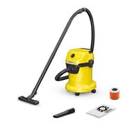 KÄRCHER, Aspirador en Seco y Húmedo WD 3 V 17/4/20, Enchufe, Filtro Cartucho, 1000 W, Depósito 17 l, Manguera aspiración 2 m, Cable 4m, Función de soplado