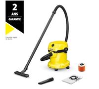 Kärcher 1.628-009.0 extractor de polvo Negro, Amarillo 12 L 1000 W