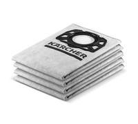 Karcher Bolsa de filtro de fieltro KFI 489 para aspiradoras en seco y húmedo, polvo fino