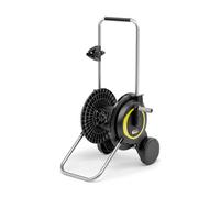 Kärcher Carro de Manguera HT 3, Compacto y móvil con Base Extra Ancha, Mango Regulable en Altura, Incluye Soporte para jeringas, Color Negro