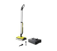 Kärcher FC 7 Cordless Escoba eléctrica Batería Seca y húmeda Sin bolsa Plata, Amarillo