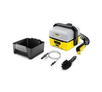 Kärcher Hidrolimpiadora móvil OC 3, para limpieza portátil de equipamientos exteriores, depósito de agua extraíble 4l, batería de iones de litio, duración batería 15 min manguera espiral 2,8m