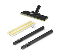 Kärcher Juego de boquilla EasyFix SC 1, boquilla para suelo EasyFix, paño de microfibra universal, 2 tubos de extensión (0,5 m), accesorios originales para el limpiador de vapor Kärcher SC 1