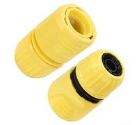 Kärcher - Juego de conectores de manguera, 2 unidades, color amarillo, 4-5 puntos, conexión rápida, 36 x 62 mm, para sistema de riego de jardín al aire libre