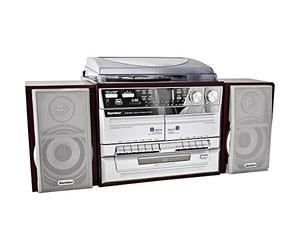 Kärcher KA 320 - Minicadena con Reproductor de CD, Doble pletina, Tocadiscos, (Importado de Alemania)