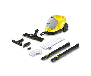 Kärcher Limpiador a vapor SC 4 EasyFix, presión de vapor: 3,5 bar, tiempo de calentamiento: 4 min, potencia: 2000 W, potencia superficial: 100 m², sistema de 2 tanques: 0,5 l+0,8 l, con juego de