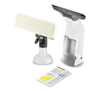 Kärcher Limpiadora de Cristales WV 1 Plus, autonomía batería: 20 min, indicador LED Estado batería, depósito Agua Sucia: 100 ml, Peso: 0,5 kg, pulverizador, paño Microfibra, 20 ml detergente