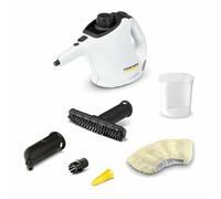 Kärcher Limpiadora de Vapor SC 1, tiempo de calentamiento: 3 minutos, potencia: 1200 W, depósito: 200 ml, con boquilla manual y cepillo redondo