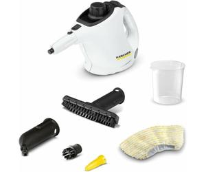 Kärcher Limpiadora de Vapor SC 1, tiempo de calentamiento: 3 minutos, potencia: 1200 W, depósito: 200 ml, con boquilla manual y cepillo redondo