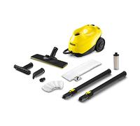 Kärcher Limpiadora de vapor SC 3 EasyFix, presión vapor: máx. 3,5 bar, calentamiento: 30s, potencia: 1900W, superficie: 75m², depósito: 1l, cartucho descalcificación, kit limpieza suelos y boquillas