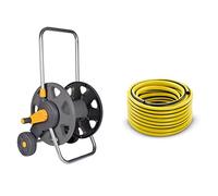 Kärcher Manguera PrimoFlex 1/2" -50m (2.645-139.0) + Hozelock - Carro portamangueras para 60 m de 12,5 mm - incluye 2 conectores para manguera de 15 mm