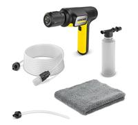 Kärcher OC Handheld Compact, presión Media, máx. 15 Bar, Plegable, conexión USB-C, caudal: 150 l/h, Peso: 0,8 kg, Chorro múltiple 4 en 1, Manguera de succión (5 m), Adaptador para Botellas