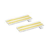 Kärcher Paños de microfibra EasyFix, compatible con la boquilla para suelos EasyFix de Kärcher limpiadora de vapor SC, toallitas de microfibra de gran calidad, sistema de velcro y lengüeta, 2 unidades