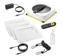 Kärcher Robot de ventana RCW 4, limpieza automática de ventanas, con cable de seguridad y batería de emergencia de 2,5 min/m², depósito: 150 ml, 5 modos de limpieza, cable: 5 m, 3 toallitas