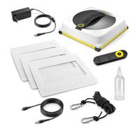KÄRCHER Robot limpiacristales RCW 4 Extr Limpieza automática de Ventanas, Cable de Seguridad y batería de Emergencia, 2,5 min/m², depósito: 150 ml, 5 Modos, Cable: 5 m, 6 paños de Limpieza