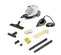 Kärcher Limpiadora de vapor SC 4 EasyFix Iron, presión: 3,5bar, calentamiento: 4 min., potencia: 2000W, rendimiento: 100m², sistema de 2 depósitos: 0,5l + 0,8l, boquilla EasyFix, plancha de vapor