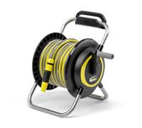 Kärcher Soporte de manguera HR 4, capacidad: máx. 40 m, flexible, fácil almacenamiento en la pared y uso móvil en el jardín, color negro