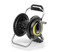 Kärcher Soporte de manguera HR 4, capacidad: máx. 40 m, flexible, fácil almacenamiento en la pared y uso móvil en el jardín, color negro