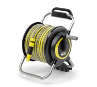 Kärcher Soporte para manguera HR 4.30: flexible, fácil almacenamiento en la pared y uso móvil en el jardín, soporte para jeringa, manguera de 30 m y accesorios, color negro