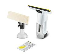 Kärcher Window Vac WV 6 Plus, batería extra larga duración de 100 min, indicador LED de batería, boquilla de succión: 280 mm, botella de spray con paño de microfibra, limpiador de ventanas concentrado