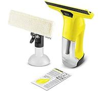 Kärcher, Window Vac WV 6 Plus Limpiadora de ventanas y cristales a batería (aspiradora limpiacristales), Duración batería 100 min, Cargador rápido, Botella pulverizadora, Negro, Amarillo