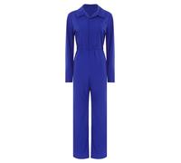 Kaerm Mono de trabajo para mujer, artesanía, manga larga, ropa de trabajo de una pieza, artesano, rallycombi, mono de taller, mecánico, combi de trabajo, traje de protección, azul, S
