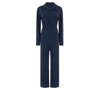 Kaerm Mono de trabajo para mujer, artesanía, manga larga, ropa de trabajo de una pieza, artesano, rallycombi, mono de taller, mecánico, combi de trabajo, traje de protección, azul marino, M