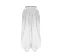 Kaerm Tai Chi Pantalones Niños Niño Kong Fu Wing Chun Training Pantalones Bloomers Hombres Qi Gong Wu SHU Shaolin Leggings Slim Fit, Blanco A., 134-140
