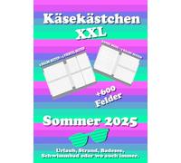 Käsekästchen Spiel - Stift und Papier -: Perfekt für Urlaub, Strand, Badesee, Schwimmbad oder wo auch immer!