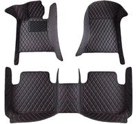 KAEW Coche Alfombrillas de Cuero Personalizadas para BMW X1 18D S Drive M Sport 2023 2024 2025 (LHD), Impermeable Antideslizantes Moqueta Protección Interiores Accesorios,C-Blackred