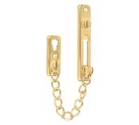 KAFENDA Cerradura de cadena de puerta de seguridad Pestillo de cerradura de puerta resistente con broches de resorte Cerraduras de cadena de acero inoxidable para puerta interior (Dorado)