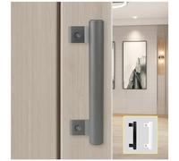 KAFENDA manija de puerta corredera de aleación de aluminio de 8 pulgadas, manija de puerta de vidrio para balcón, manija de puerta de Granero, manija de metal moderna (gris)