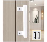 KAFENDA manija de puerta corredera de aleación de aluminio de 8 pulgadas, manija de puerta de vidrio para balcón, manija de puerta de Granero, manija de metal moderna (Blanco)