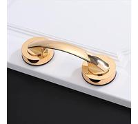 KAFENDA manijas grandes de puertas y ventanas de vidrio, puertas correderas de baño, gabinetes, manijas sin agujero, manijas del refrigerador, barras de soporte de ducha (Dorado)